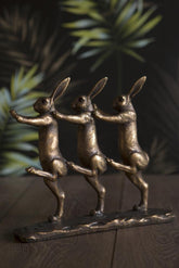 Rabbits Marching Figure HomeDecor Foxyavenue UK